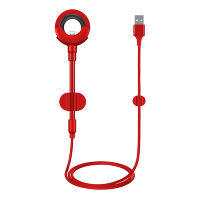 Кабель-держатель Baseus Car Mount USB Cable Lightning to USB Красный